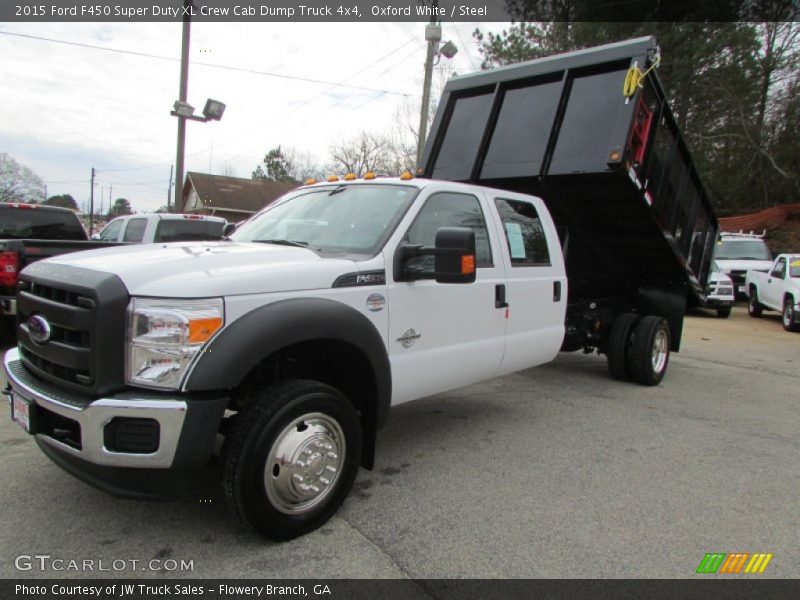 Front 3/4 View of 2015 F450 Super Duty XL Crew Cab Dump Truck 4x4