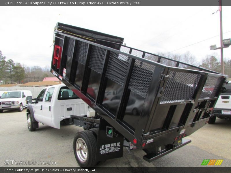 Oxford White / Steel 2015 Ford F450 Super Duty XL Crew Cab Dump Truck 4x4