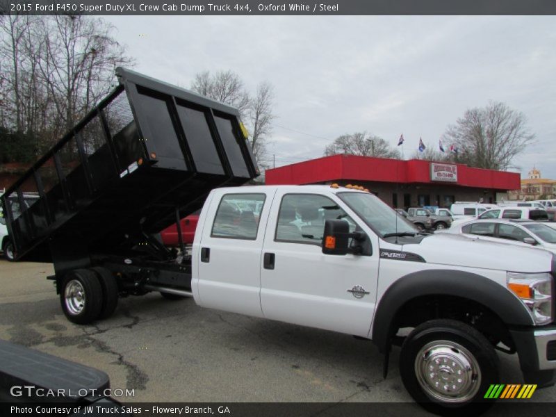 Oxford White / Steel 2015 Ford F450 Super Duty XL Crew Cab Dump Truck 4x4