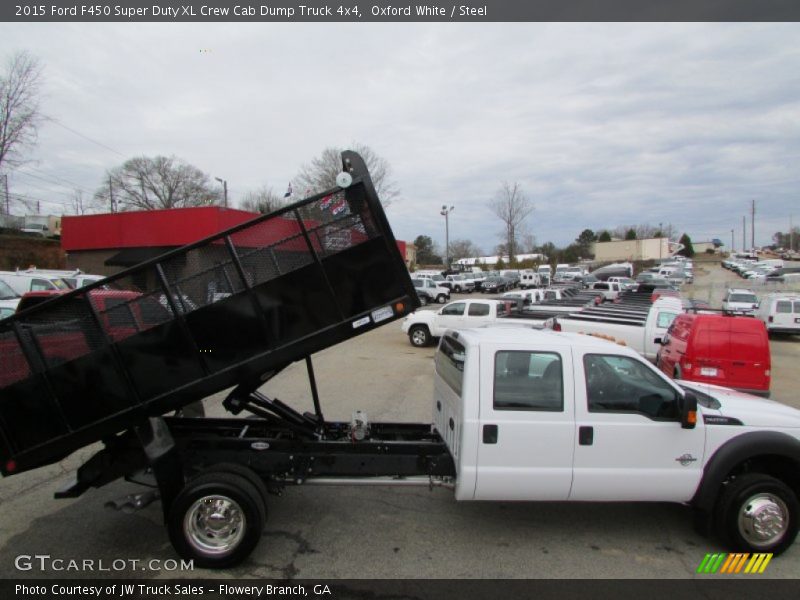 Oxford White / Steel 2015 Ford F450 Super Duty XL Crew Cab Dump Truck 4x4