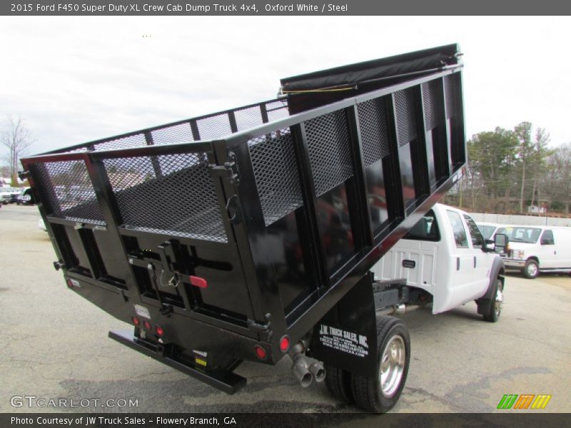 Oxford White / Steel 2015 Ford F450 Super Duty XL Crew Cab Dump Truck 4x4