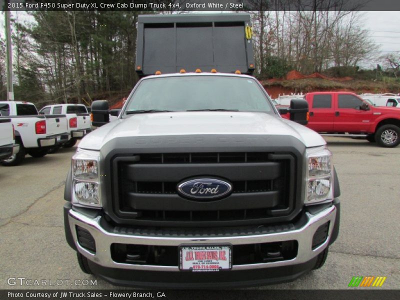 Oxford White / Steel 2015 Ford F450 Super Duty XL Crew Cab Dump Truck 4x4