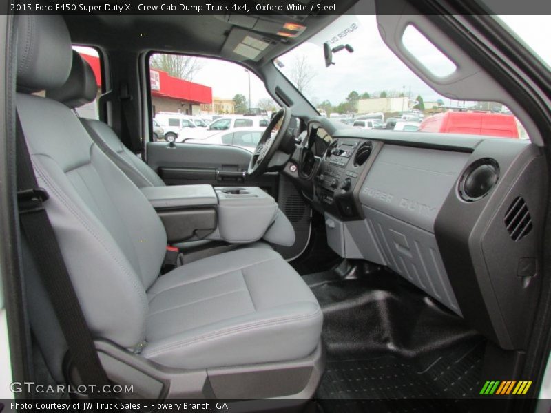 Oxford White / Steel 2015 Ford F450 Super Duty XL Crew Cab Dump Truck 4x4