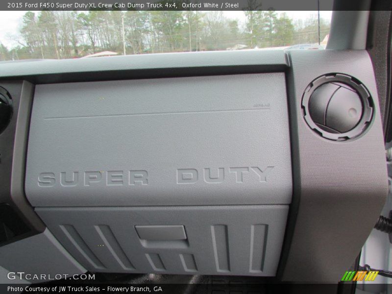 Oxford White / Steel 2015 Ford F450 Super Duty XL Crew Cab Dump Truck 4x4