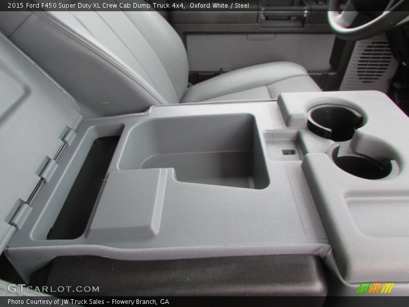 Oxford White / Steel 2015 Ford F450 Super Duty XL Crew Cab Dump Truck 4x4