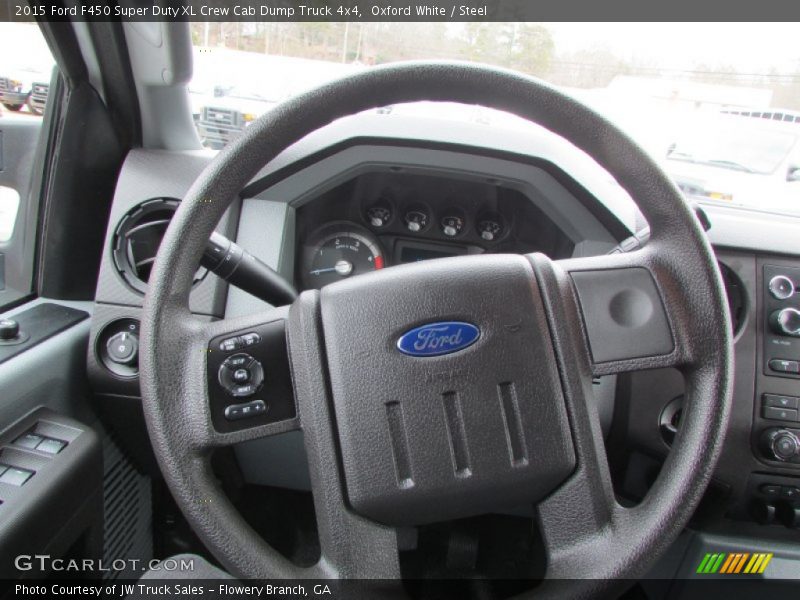  2015 F450 Super Duty XL Crew Cab Dump Truck 4x4 Steering Wheel