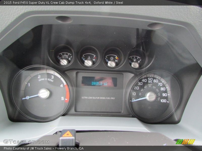  2015 F450 Super Duty XL Crew Cab Dump Truck 4x4 XL Crew Cab Dump Truck 4x4 Gauges
