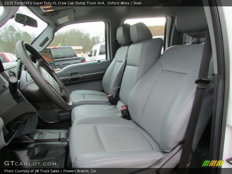Front Seat of 2015 F450 Super Duty XL Crew Cab Dump Truck 4x4