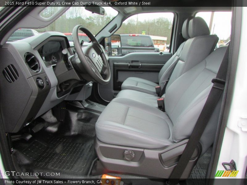  2015 F450 Super Duty XL Crew Cab Dump Truck 4x4 Steel Interior