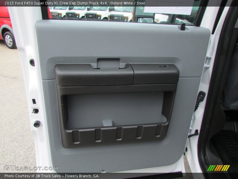 Oxford White / Steel 2015 Ford F450 Super Duty XL Crew Cab Dump Truck 4x4