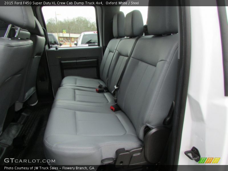 Oxford White / Steel 2015 Ford F450 Super Duty XL Crew Cab Dump Truck 4x4