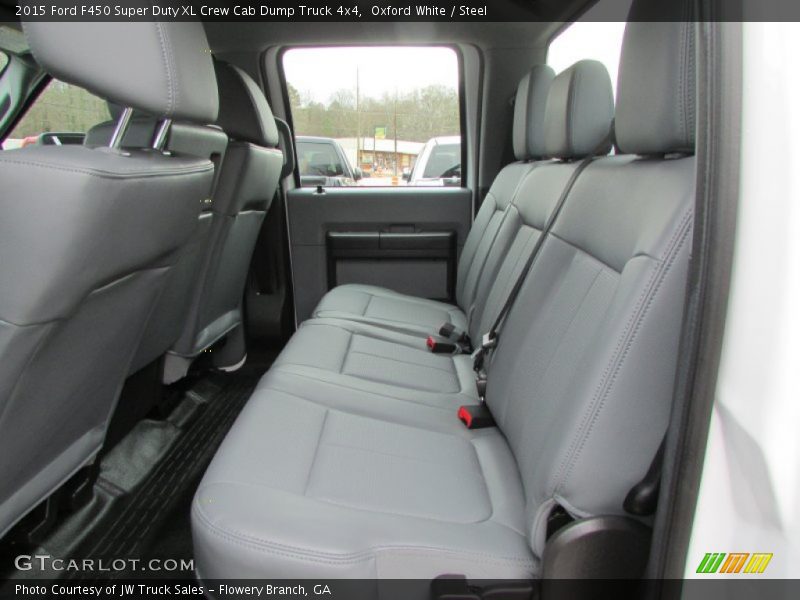 Oxford White / Steel 2015 Ford F450 Super Duty XL Crew Cab Dump Truck 4x4