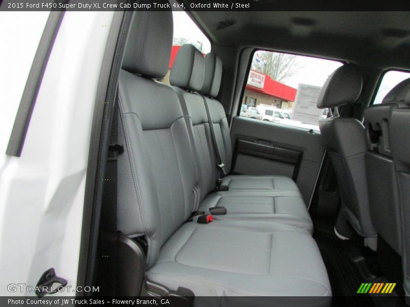 Oxford White / Steel 2015 Ford F450 Super Duty XL Crew Cab Dump Truck 4x4