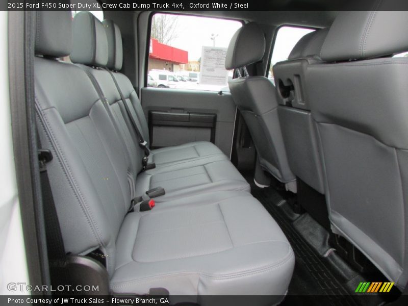 Oxford White / Steel 2015 Ford F450 Super Duty XL Crew Cab Dump Truck 4x4