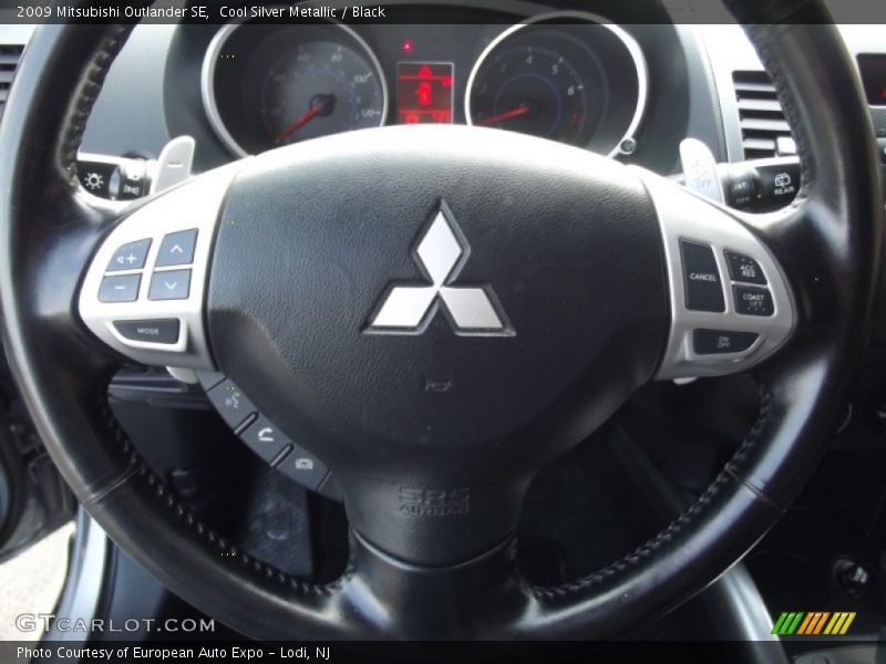 Cool Silver Metallic / Black 2009 Mitsubishi Outlander SE