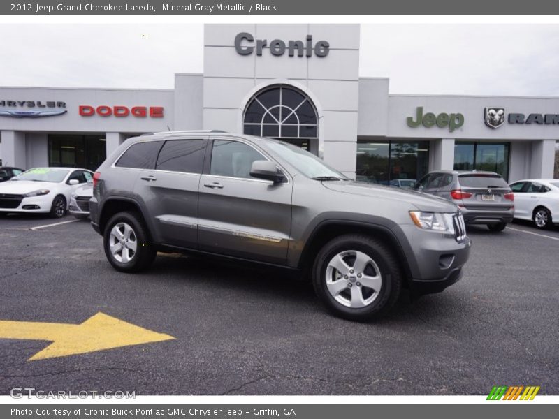 Mineral Gray Metallic / Black 2012 Jeep Grand Cherokee Laredo