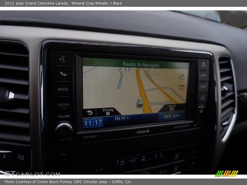 Mineral Gray Metallic / Black 2012 Jeep Grand Cherokee Laredo