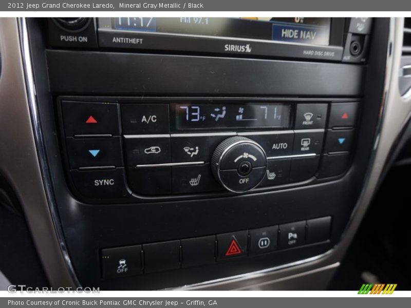 Mineral Gray Metallic / Black 2012 Jeep Grand Cherokee Laredo