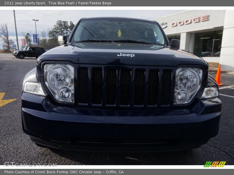 True Blue Pearl / Pastel Pebble Beige 2012 Jeep Liberty Sport