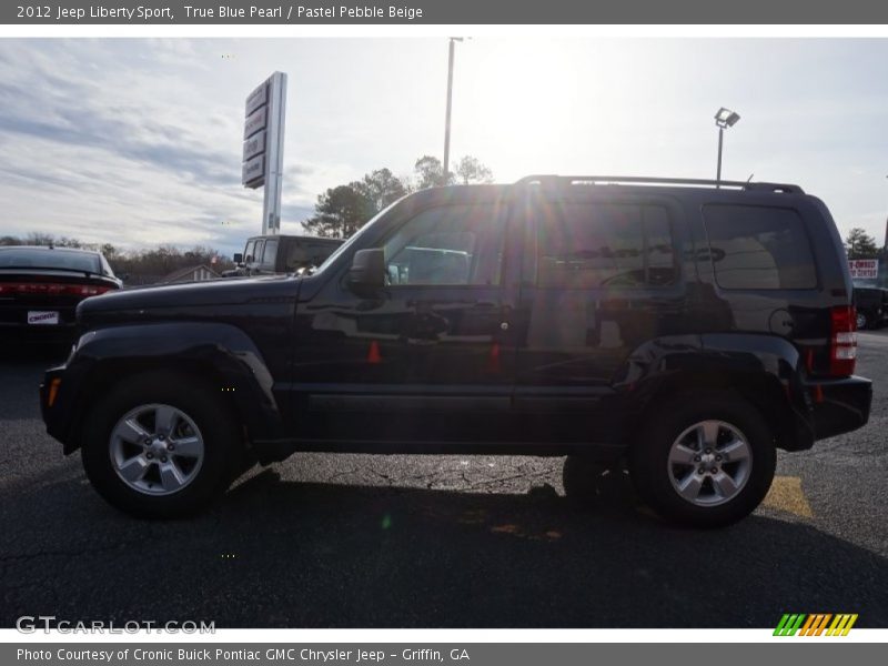 True Blue Pearl / Pastel Pebble Beige 2012 Jeep Liberty Sport