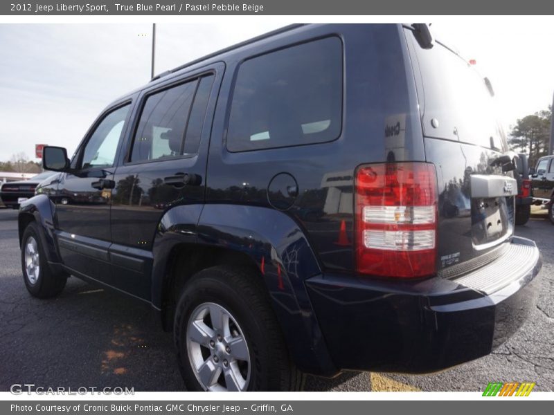 True Blue Pearl / Pastel Pebble Beige 2012 Jeep Liberty Sport