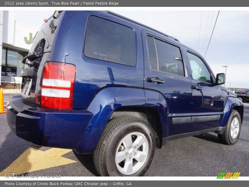 True Blue Pearl / Pastel Pebble Beige 2012 Jeep Liberty Sport