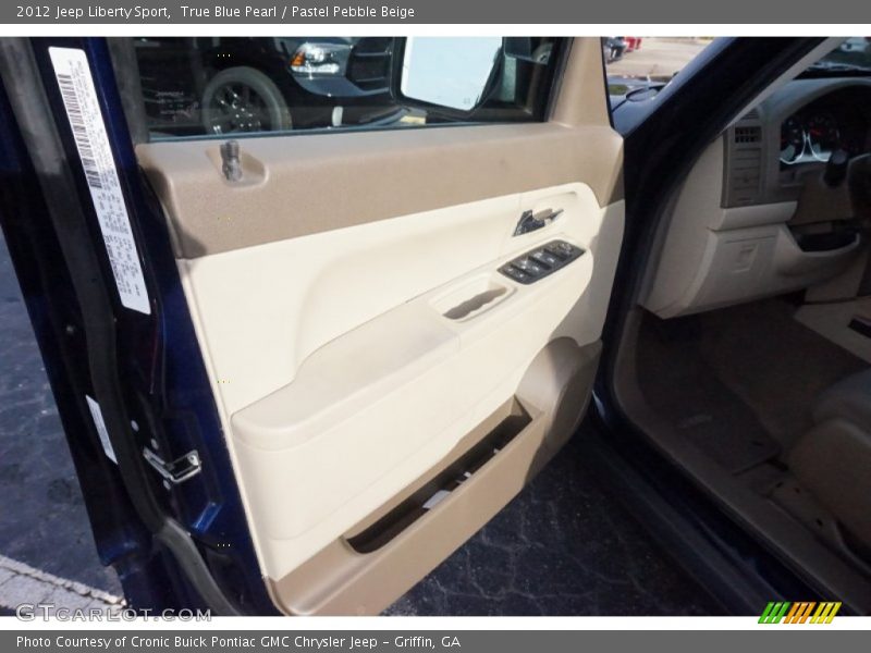 True Blue Pearl / Pastel Pebble Beige 2012 Jeep Liberty Sport