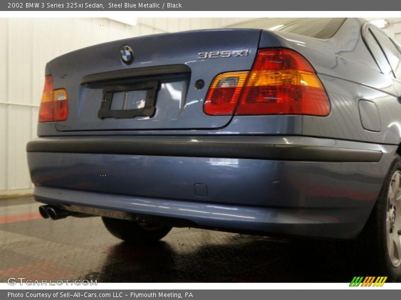 Steel Blue Metallic / Black 2002 BMW 3 Series 325xi Sedan