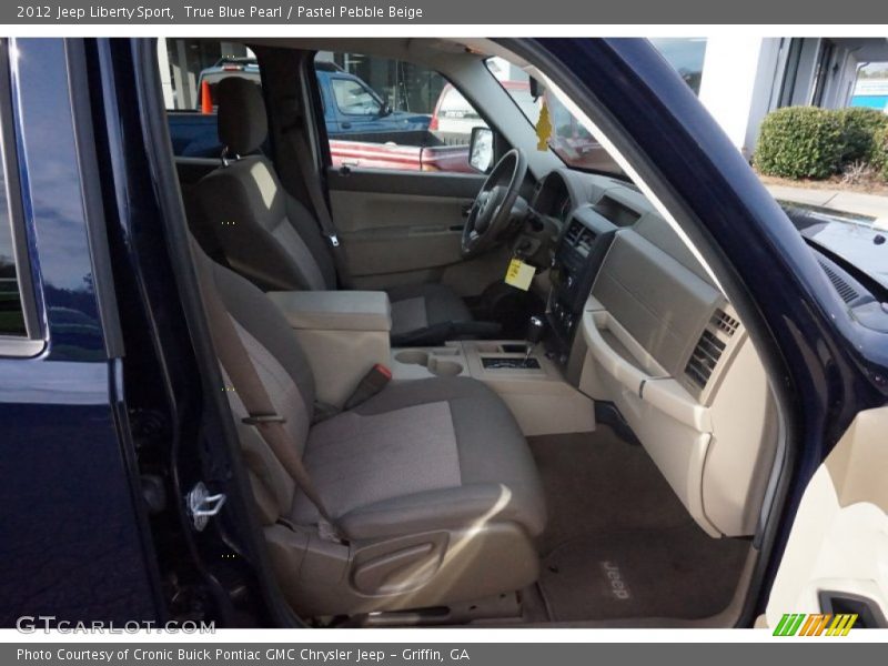 True Blue Pearl / Pastel Pebble Beige 2012 Jeep Liberty Sport