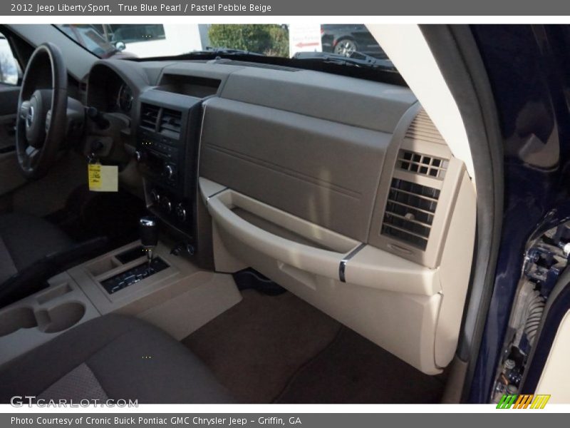 True Blue Pearl / Pastel Pebble Beige 2012 Jeep Liberty Sport
