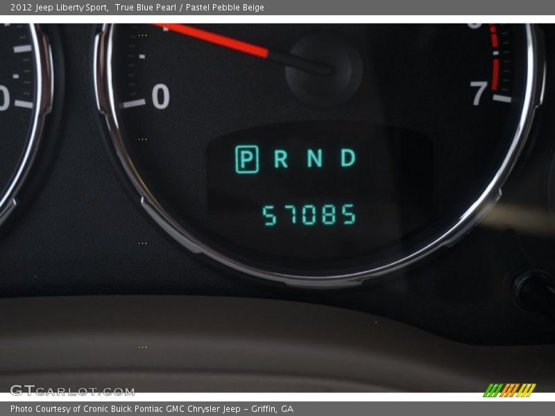 True Blue Pearl / Pastel Pebble Beige 2012 Jeep Liberty Sport
