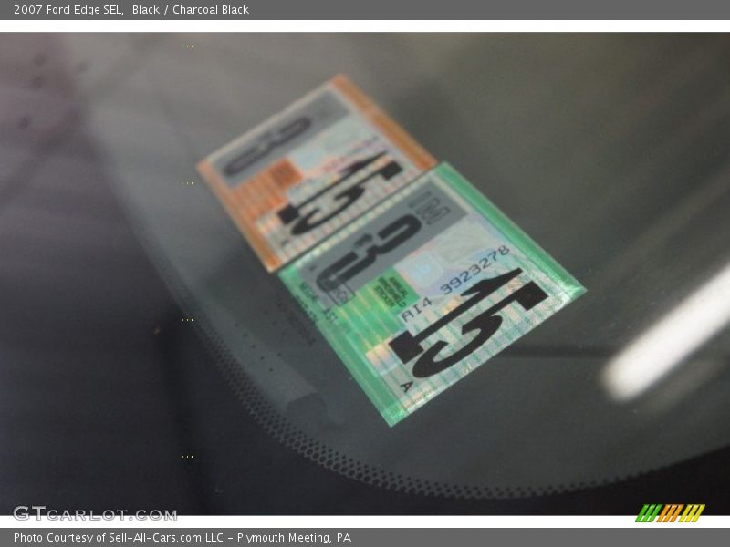 Black / Charcoal Black 2007 Ford Edge SEL