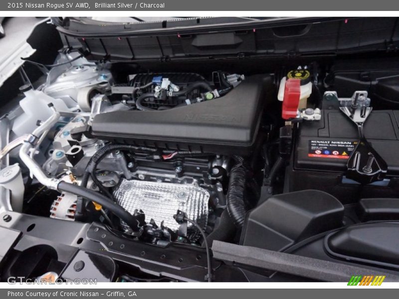 Brilliant Silver / Charcoal 2015 Nissan Rogue SV AWD
