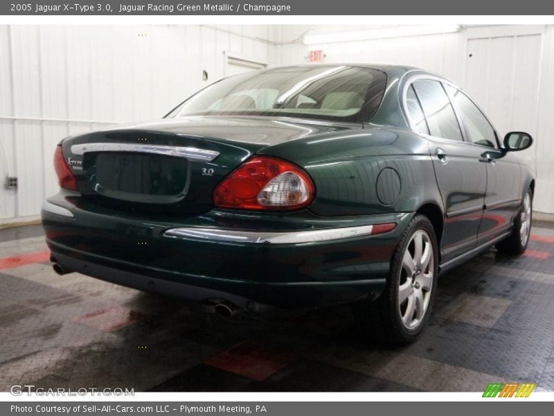 Jaguar Racing Green Metallic / Champagne 2005 Jaguar X-Type 3.0