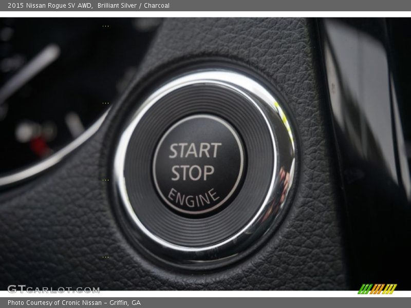 Brilliant Silver / Charcoal 2015 Nissan Rogue SV AWD