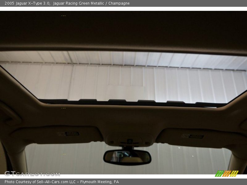 Jaguar Racing Green Metallic / Champagne 2005 Jaguar X-Type 3.0