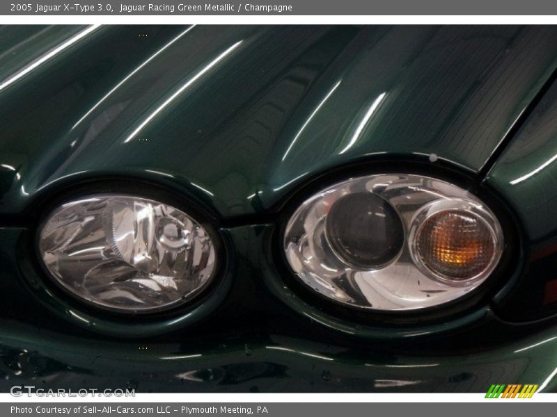 Jaguar Racing Green Metallic / Champagne 2005 Jaguar X-Type 3.0