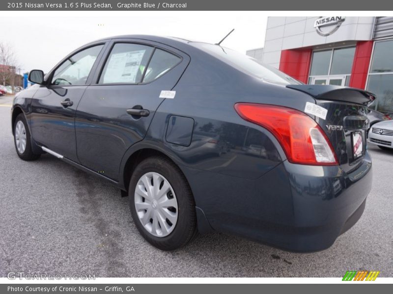 Graphite Blue / Charcoal 2015 Nissan Versa 1.6 S Plus Sedan