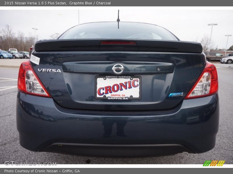 Graphite Blue / Charcoal 2015 Nissan Versa 1.6 S Plus Sedan