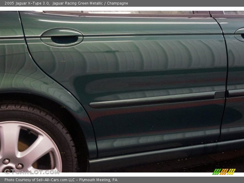 Jaguar Racing Green Metallic / Champagne 2005 Jaguar X-Type 3.0