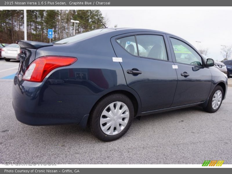 Graphite Blue / Charcoal 2015 Nissan Versa 1.6 S Plus Sedan