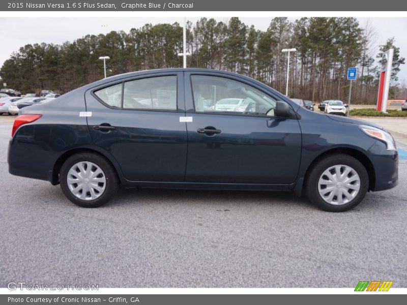 Graphite Blue / Charcoal 2015 Nissan Versa 1.6 S Plus Sedan