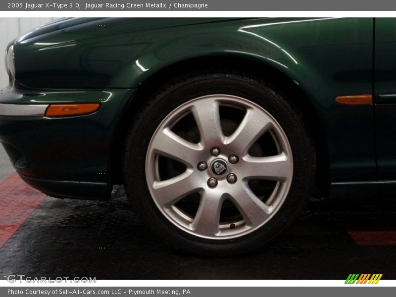 Jaguar Racing Green Metallic / Champagne 2005 Jaguar X-Type 3.0