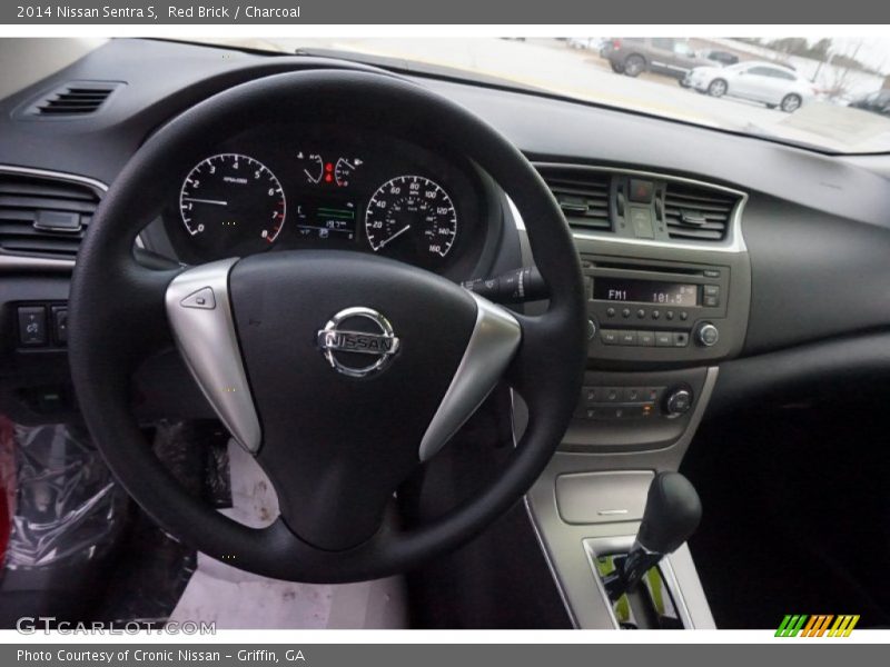 Red Brick / Charcoal 2014 Nissan Sentra S