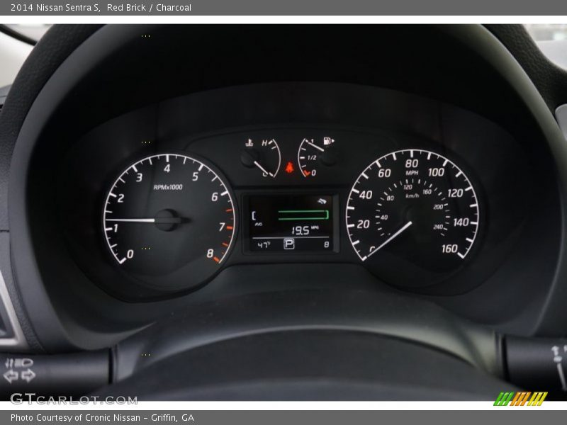Red Brick / Charcoal 2014 Nissan Sentra S