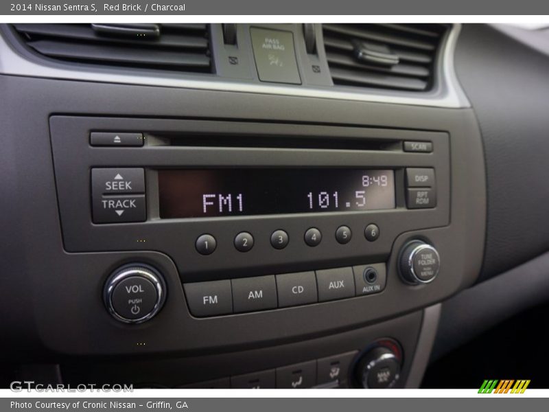 Red Brick / Charcoal 2014 Nissan Sentra S