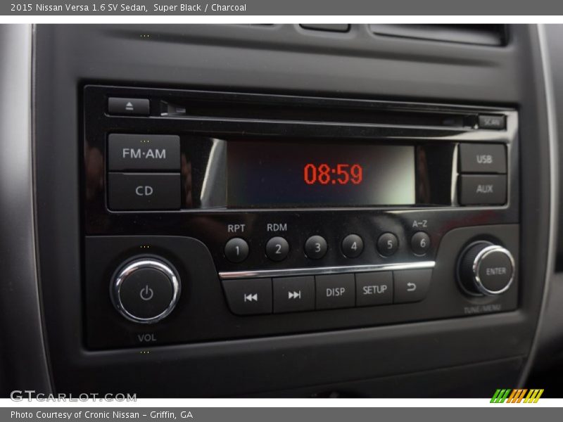 Super Black / Charcoal 2015 Nissan Versa 1.6 SV Sedan