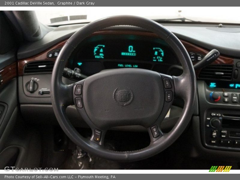 Graphite / Dark Gray 2001 Cadillac DeVille Sedan