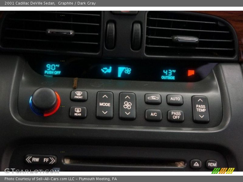 Graphite / Dark Gray 2001 Cadillac DeVille Sedan