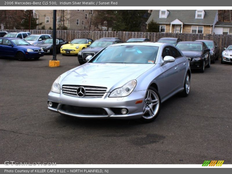 Iridium Silver Metallic / Sunset Red 2006 Mercedes-Benz CLS 500